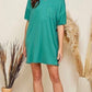 BAE Ribbed T Shirt Dress-Jade