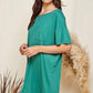 BAE Ribbed T Shirt Dress-Jade