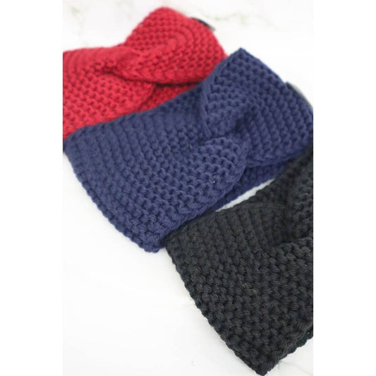 Solid Knitted Headwrap: MIX COLOR / ONE