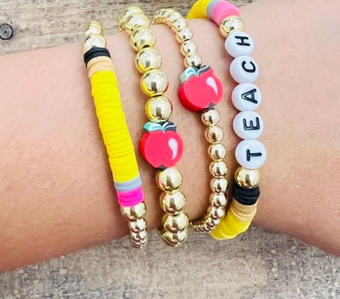 Teacher Bracelet Stack